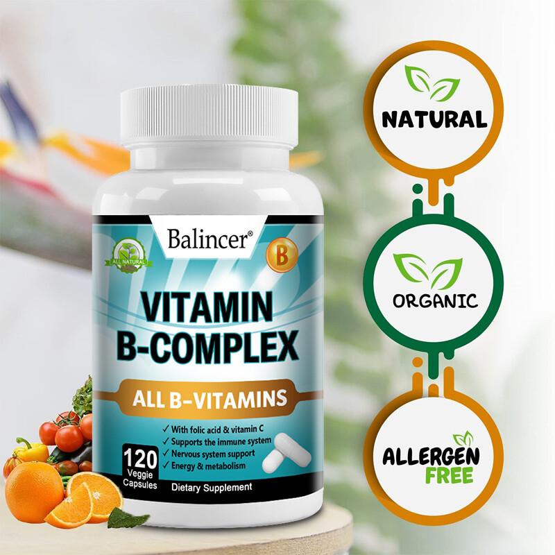 Vitamin B Complex - 30TO120 Capsules - Quality Standards - Simple Supplements