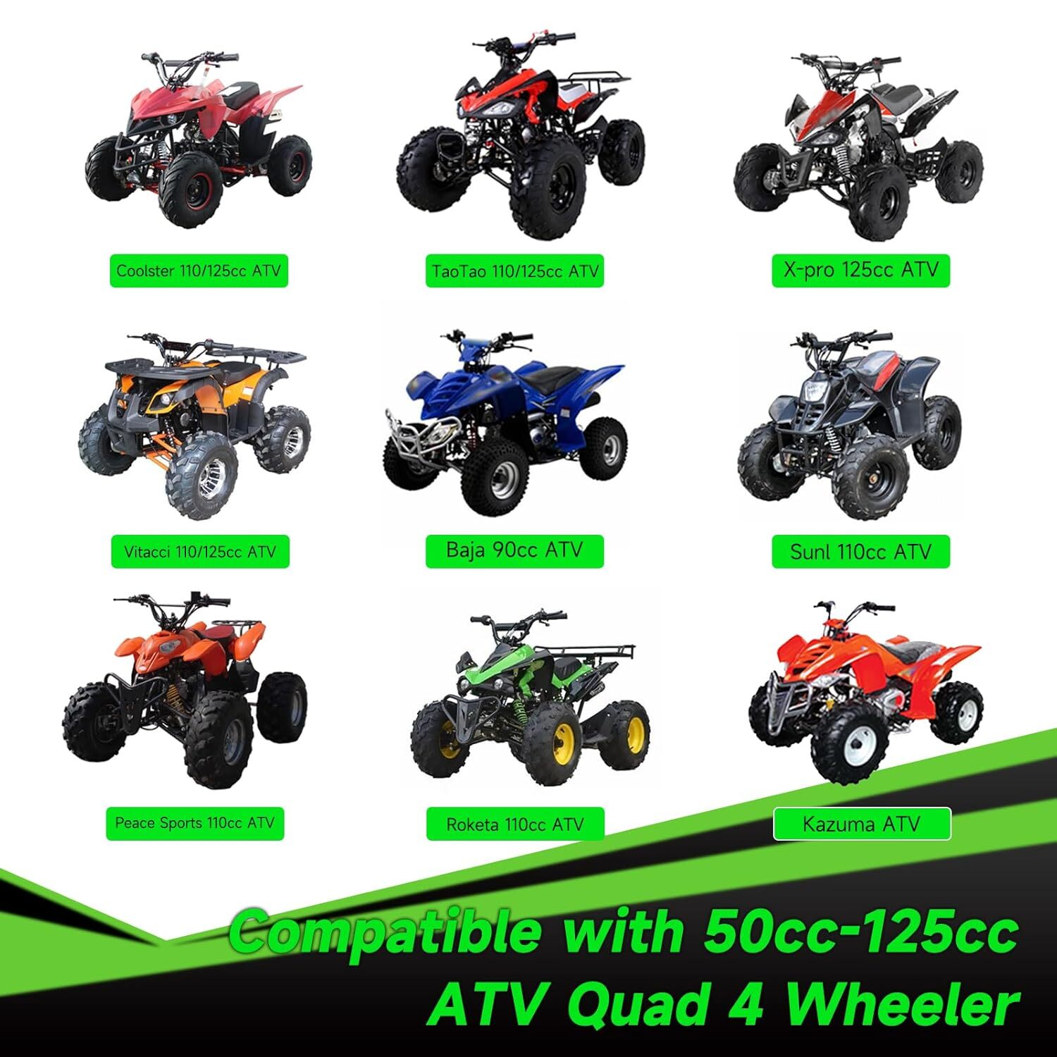 PZ20 Carburetor Ignition Coil Starter Relay Voltage Regulator CDI Kit For 125cc