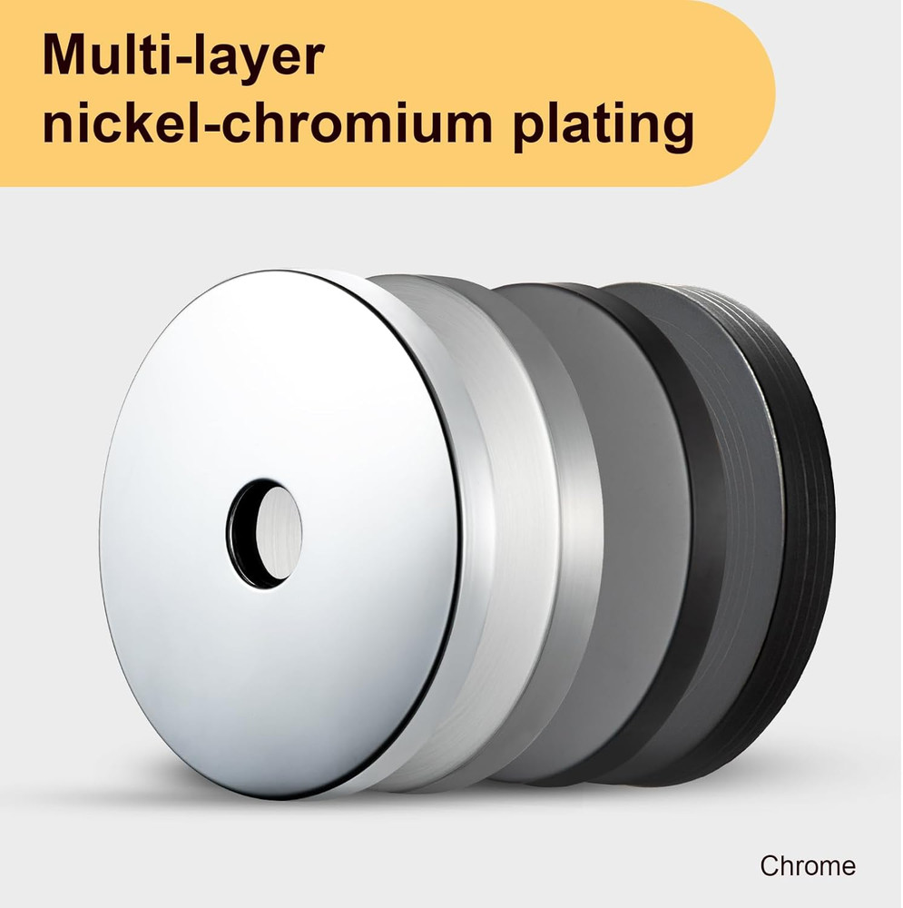 OFFO 4.5" Extra Large Shower Arm Flange in Outer Diameter Replacement Shower Hea