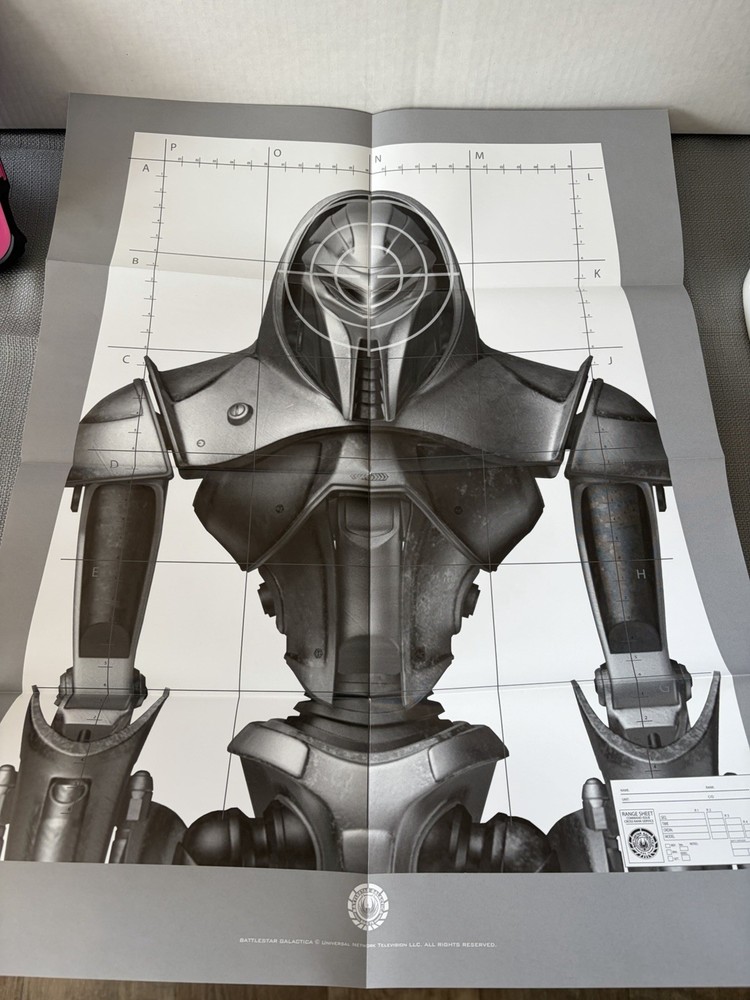 BattleStar Galactica Range Sheet Cylon Target Practice Poster-New