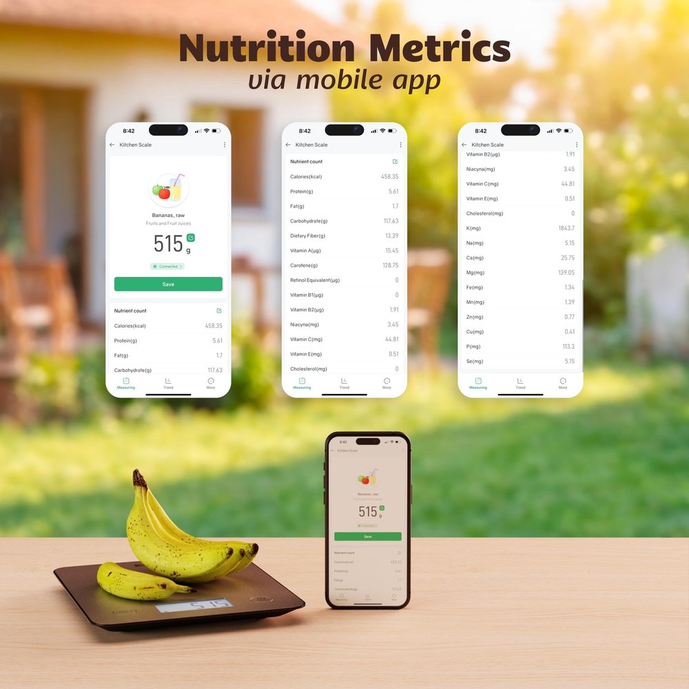 Smart Food Scale, Digital Kitchen Scale with App – Nutritional Calculator