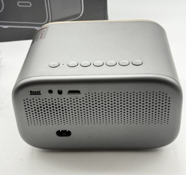 NICPOW 1080P Projector WiFi Bluetooth 4K Supported Auto Focus Keystone Grey