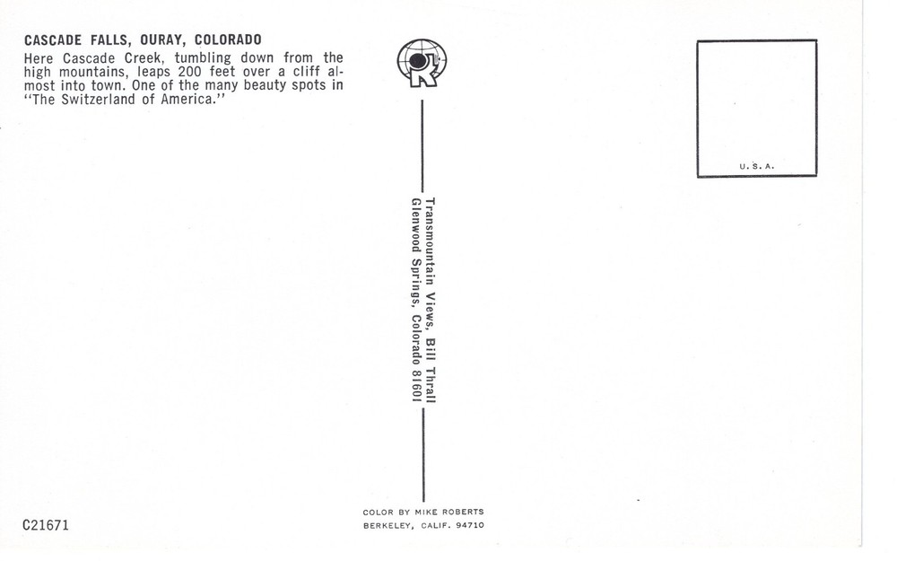 CASCADE FALLS, OURAY, CO - PC3883