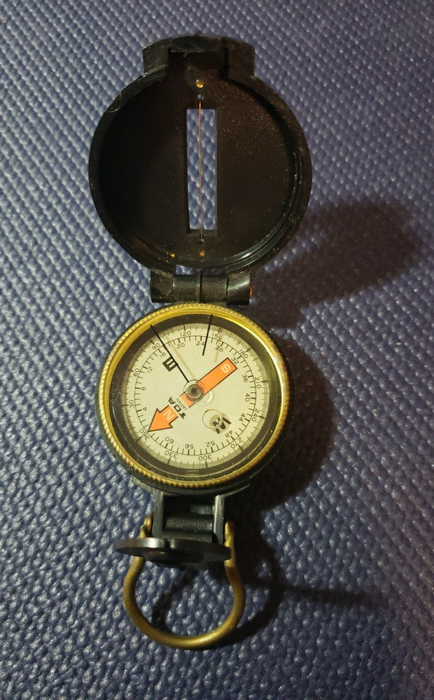 Vintage Engineer Directional Compass Made In Japan