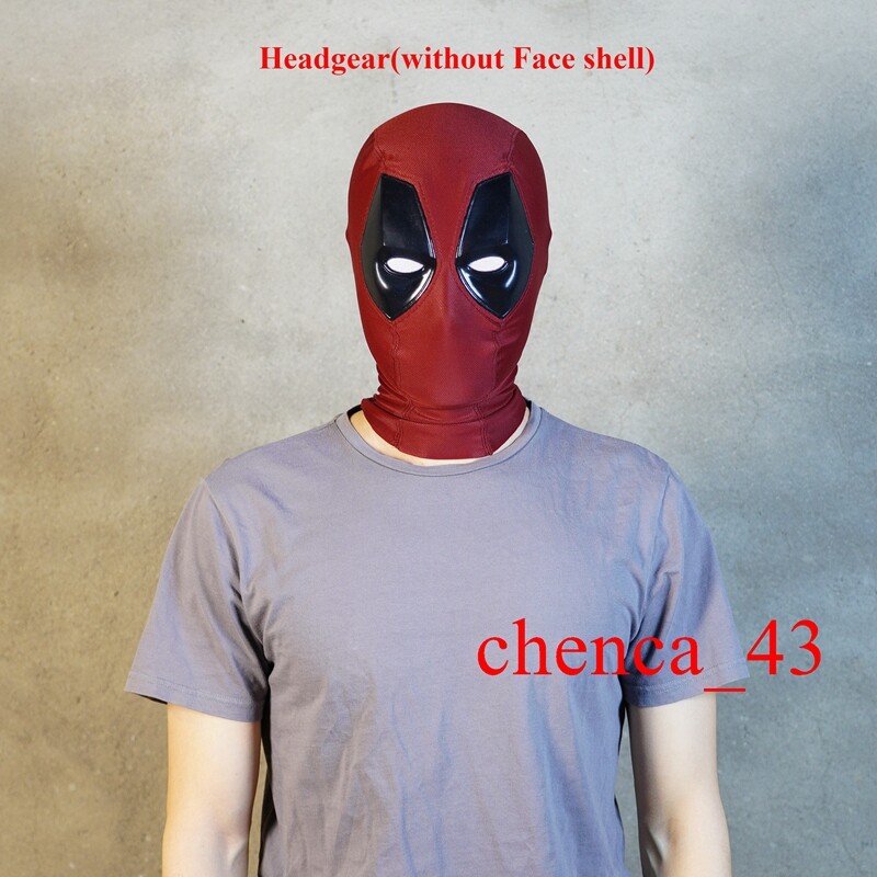 Customize Deadpool Screen Accurate Cosplay Headgear Wearable Mask Prop Faceshell