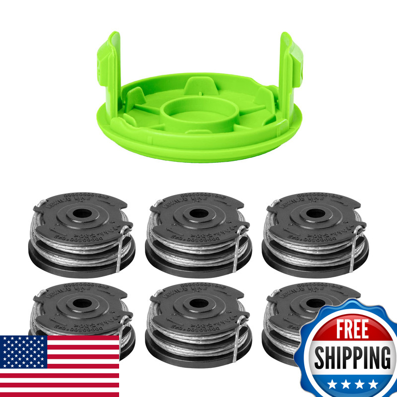 Greenworks 0.065 Dual Line Auto-Feed String Trimmer Spools 6-Pack Replacement