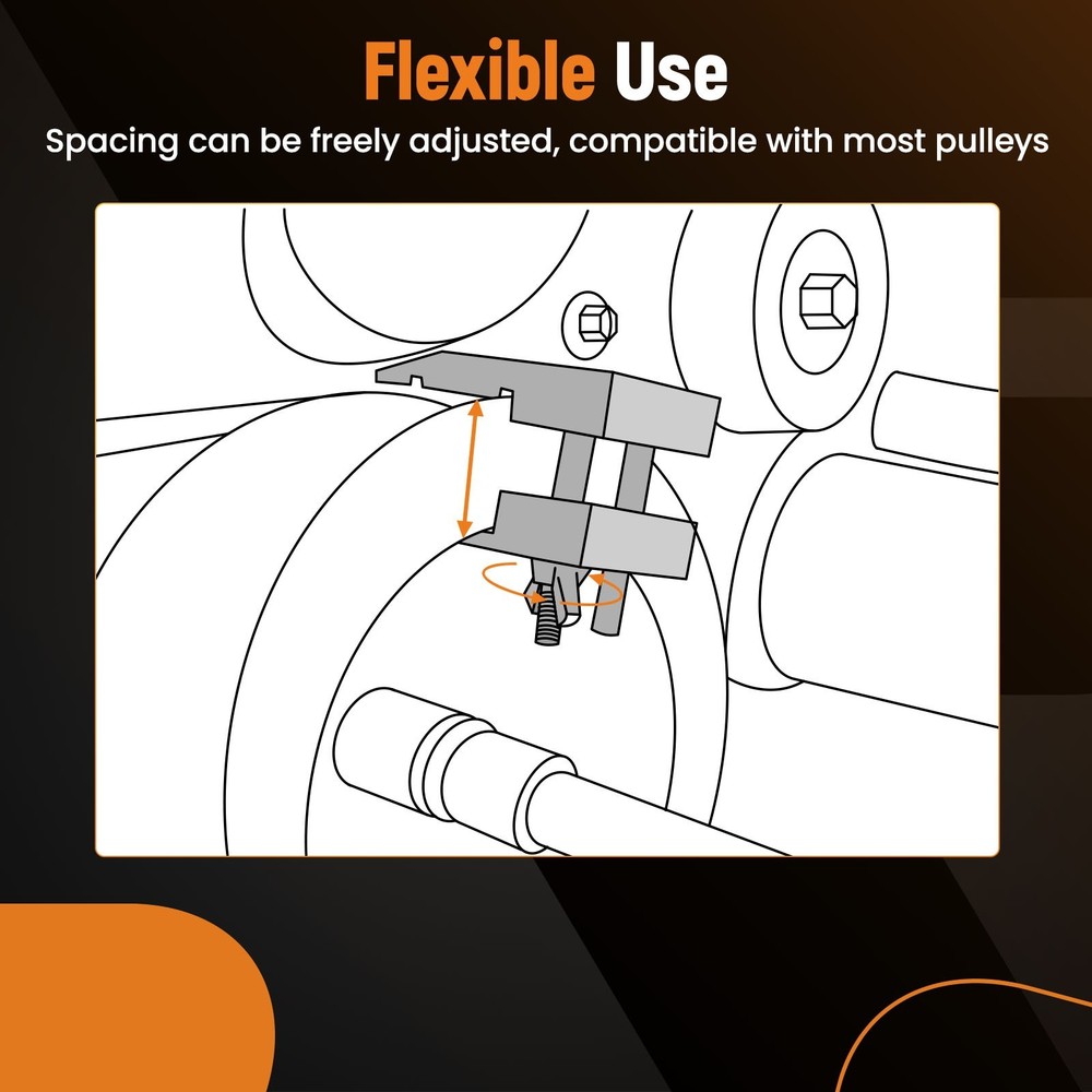 59350 Stretch Belt Installer Tool for Extra Deep Double Pulleys
