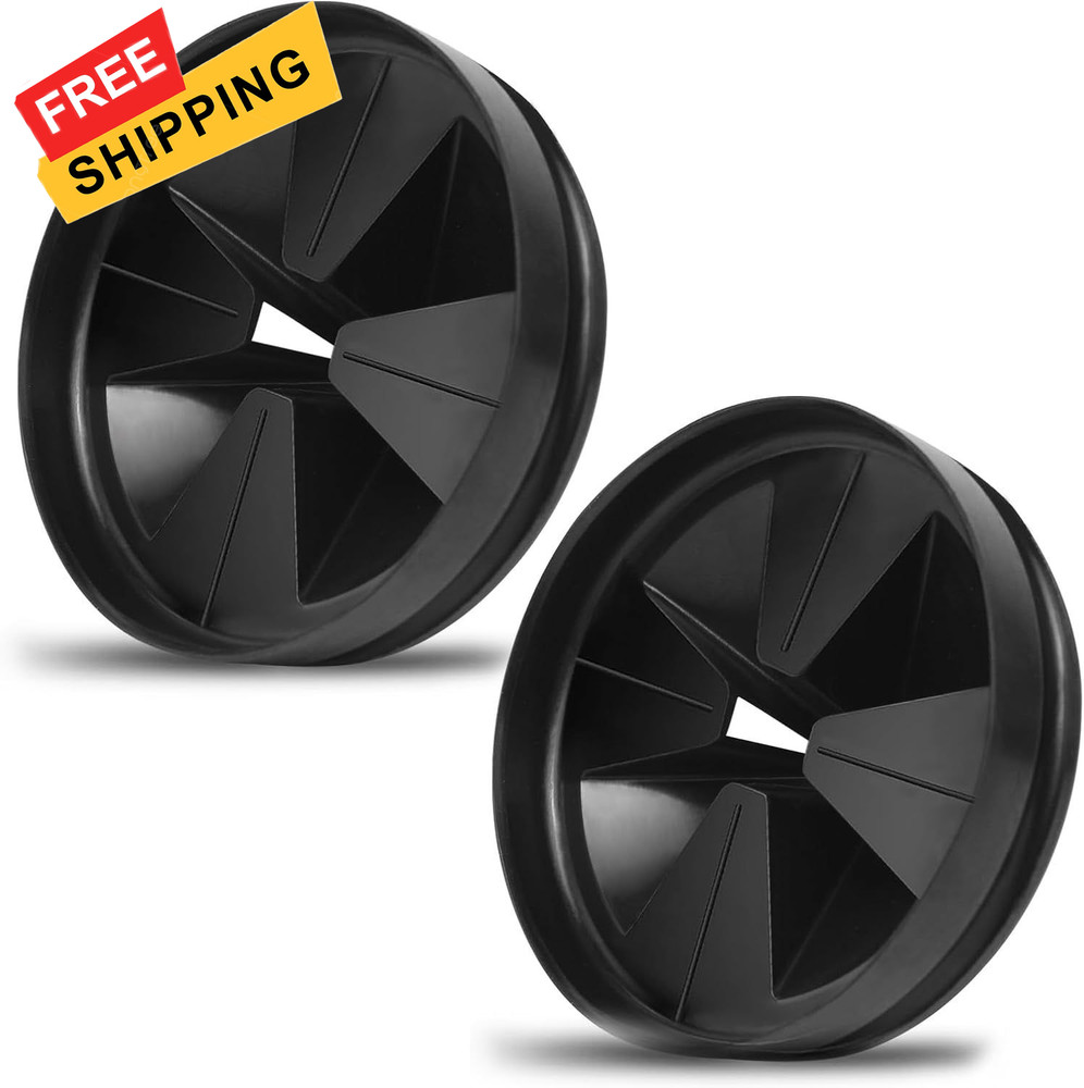 Garbage Disposal Splash Guards, 3 3/8" Kitchen Sink Guard, Black
