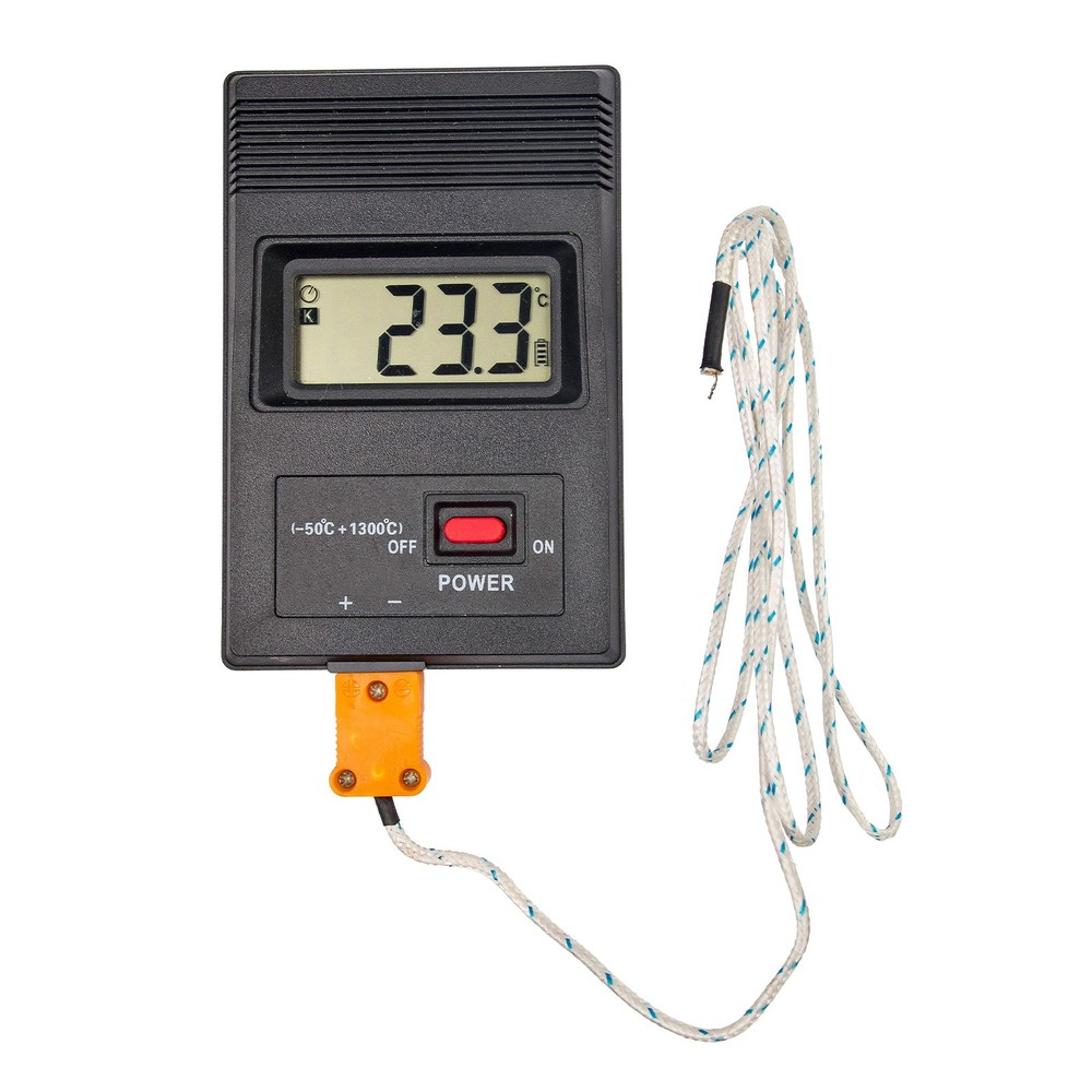 J Type Thermocouple Connectors Male Plug with Panel Mount Socket Black 3 Set