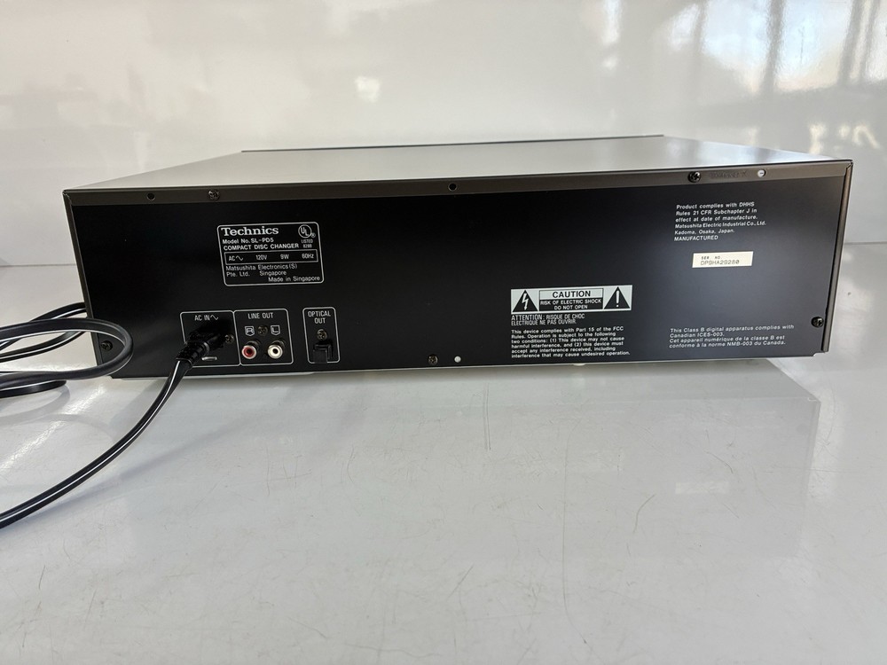 Technics SL-PD5 CD Changer 5 Disc Rotary CD Changer With Original Box