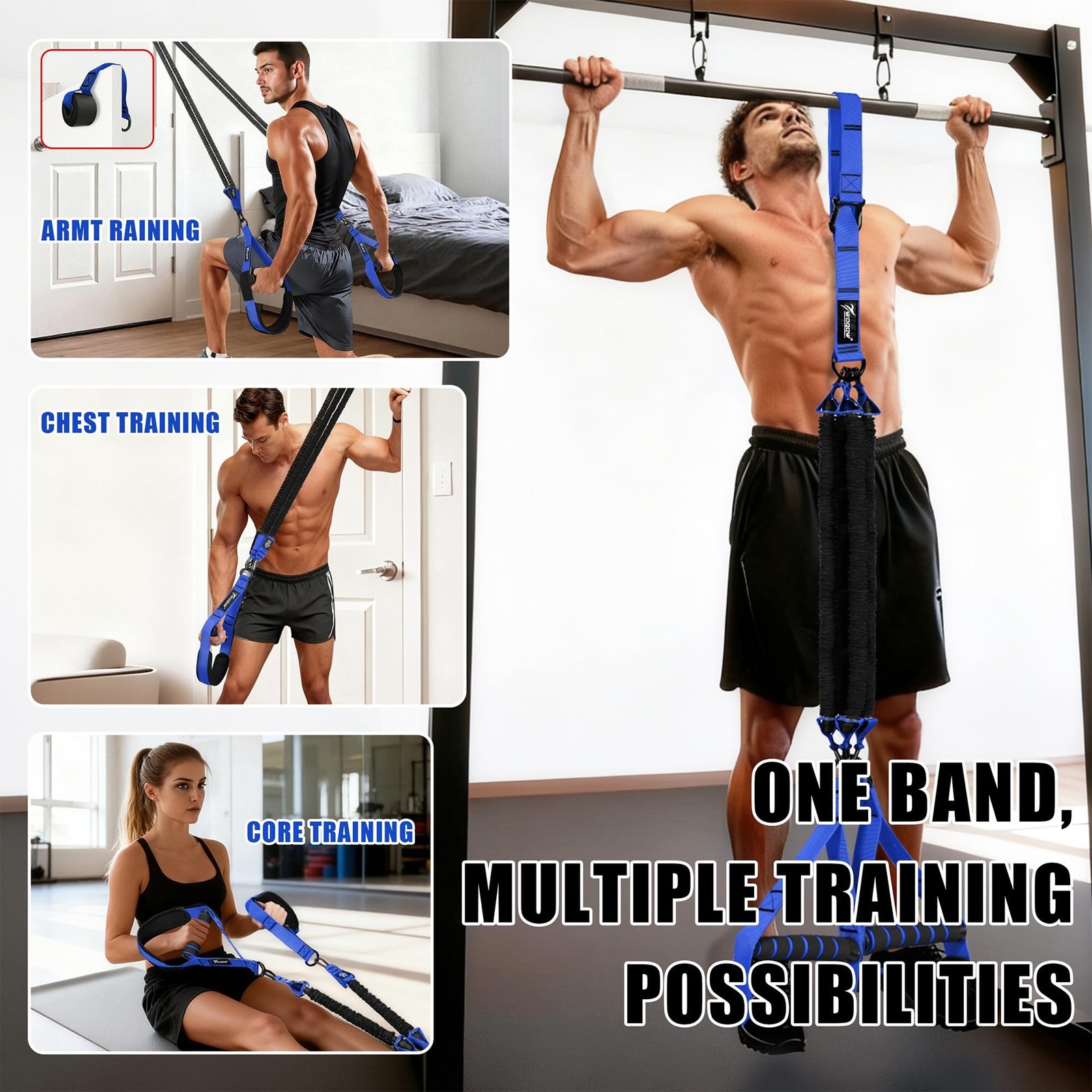 Pull Up Assistance Bands, Heavy Duty Resistance Bands with Handles, Exercise ...