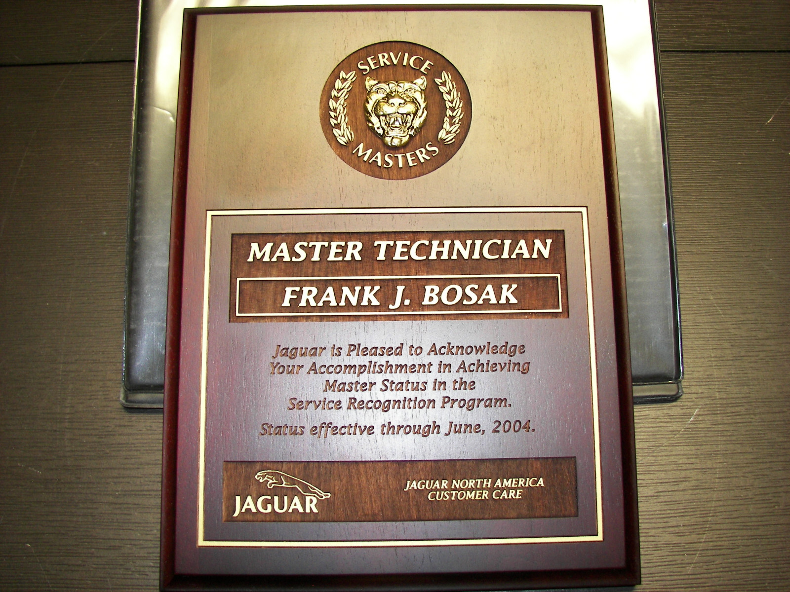 RARE - NEW Jaguar Service Masters Certified Master Technician Patch