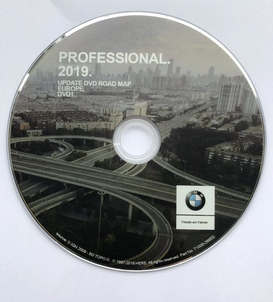 BMW PROFESSIONAL CCC SAT NAV MAPS UPDATE DISC DVD 1 3 5 6 E60 E90 E70