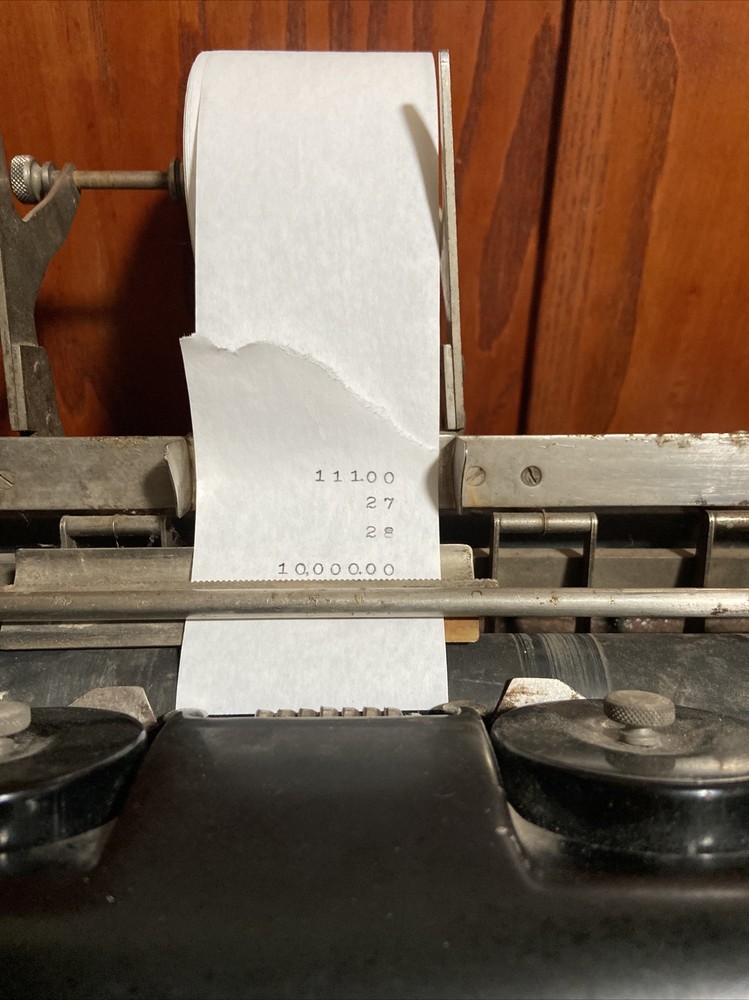 Antique Burroughs Mechanical Adding Machine