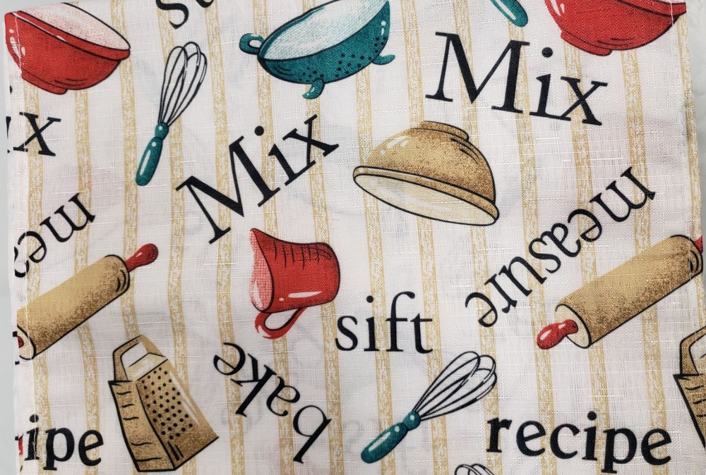 Fabric Printed Table Runner (13" x 72"), BAKING TOOLS by BH