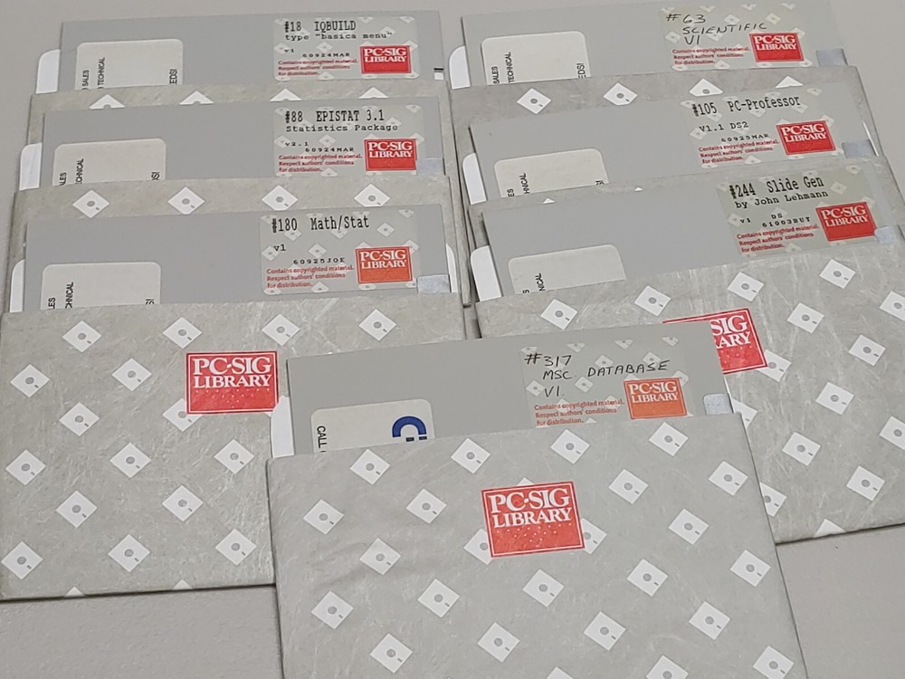 Vtg Computing 5.25" Diskettes – PC-SIG Library