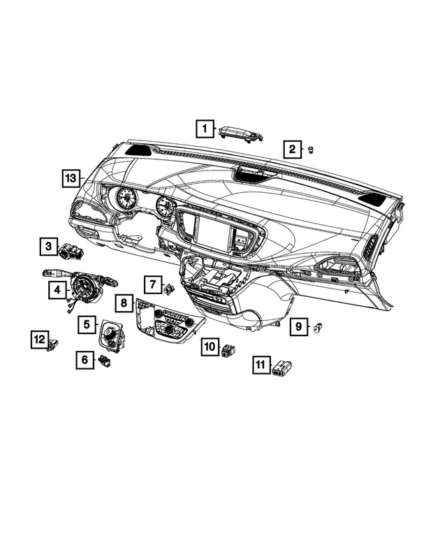 Genuine Mopar Hub Reflector 68229840ab