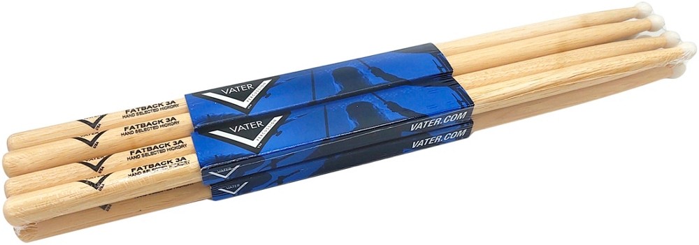 Vater Hickory Drum Stick Pre-pack Nylon 3A