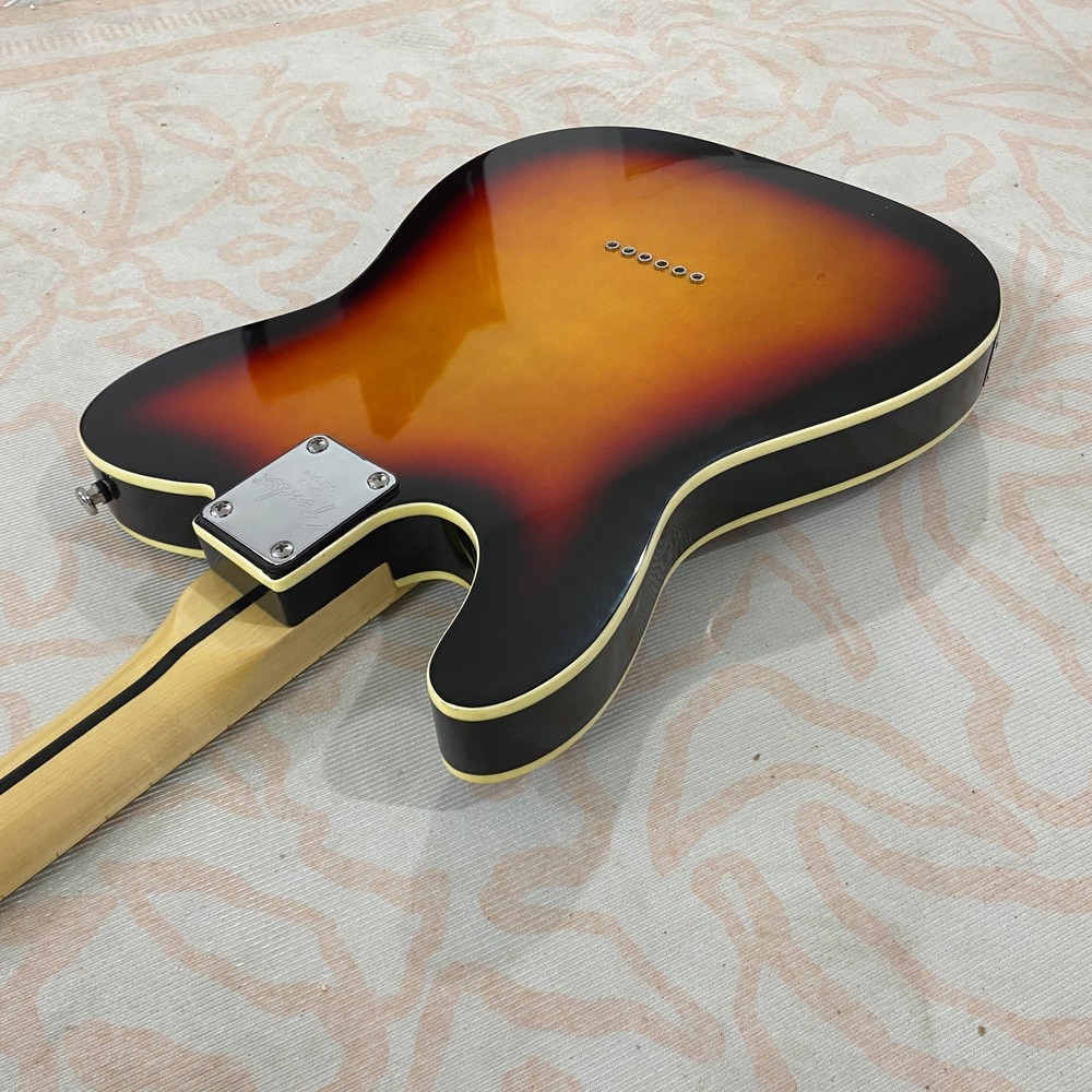 Retro Sunset Gradient TL Electric Guitar Gloss Solid Body Premium Build