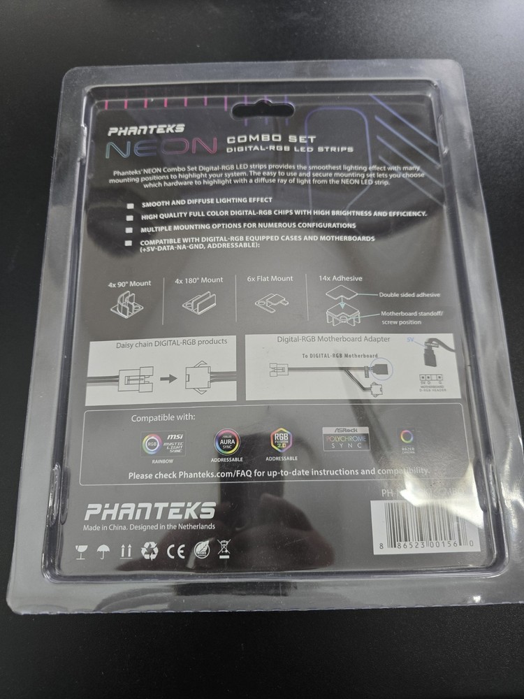 Phanteks Neon Combo Set Digital RGB LED Strips