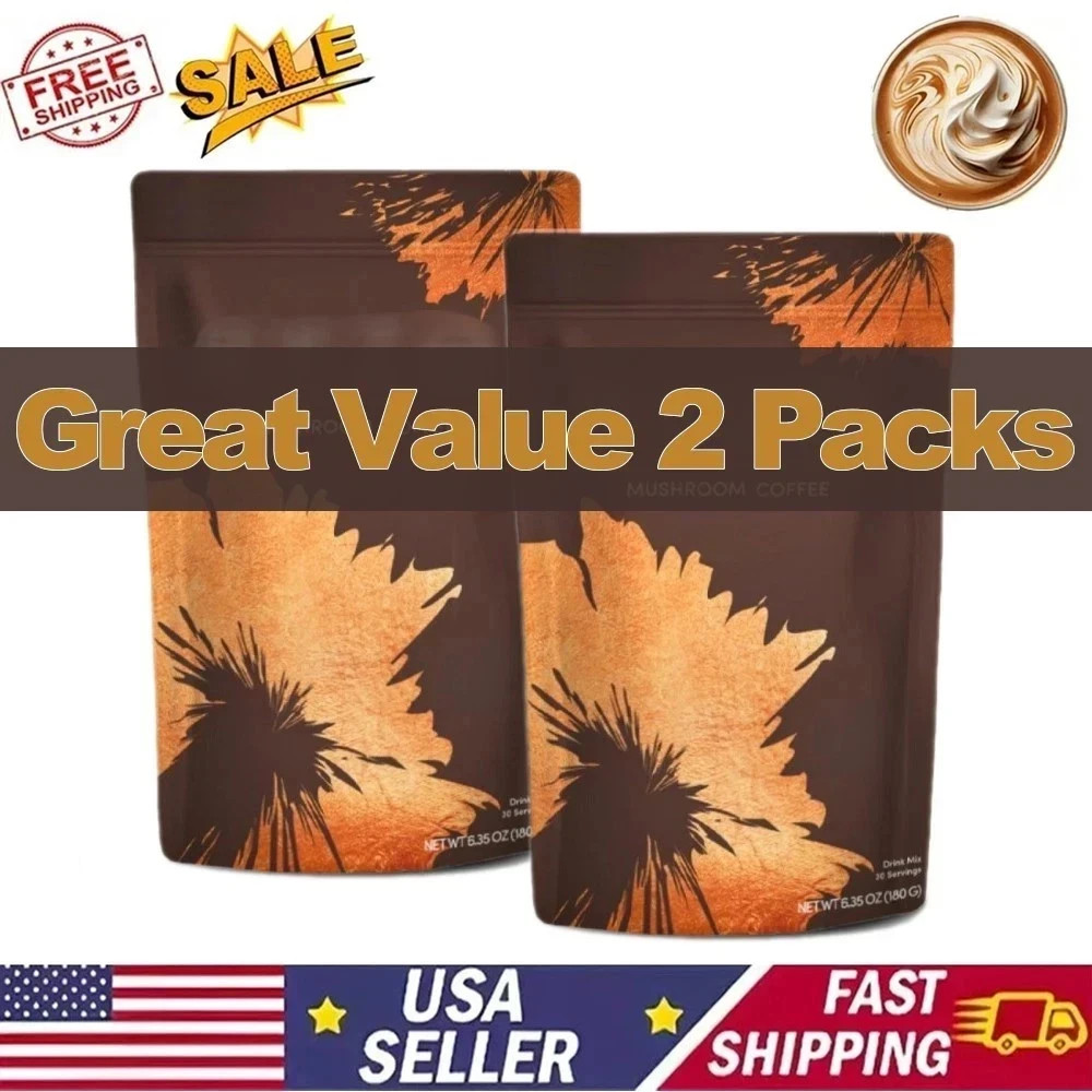 2 PACK Mushroom Coffee 100% Authentic FREE SHIPPNG