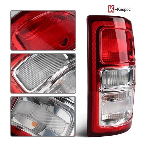 1 Pair Halogen Tail Lights Assembly Compatible Left & Right Red Bezel Halogen