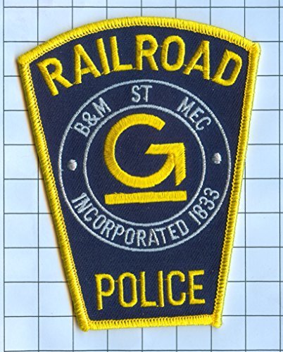 Police Patch - Massachusetts - Railroad B&M ST MEC 1833 e