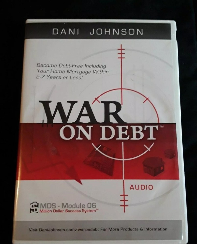 Dani Johnson WAR ON DEBT SET Home Study Program DVDs WORKBOOK 