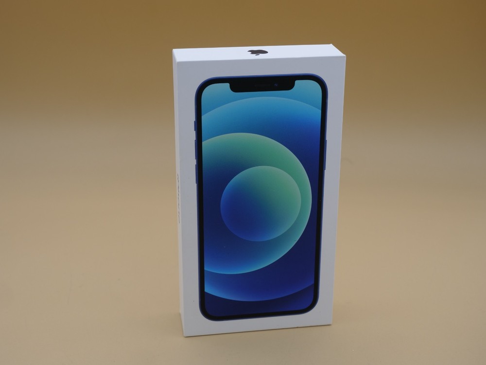 Empty Box ONLY Apple IPHONE 12 Blue 64gb
