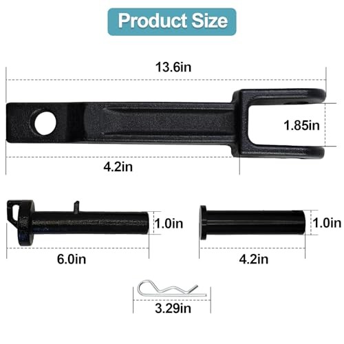 A20-6014 Single Tow Hook Compatible with P-eterbilt/K-enworth with Pull Pin