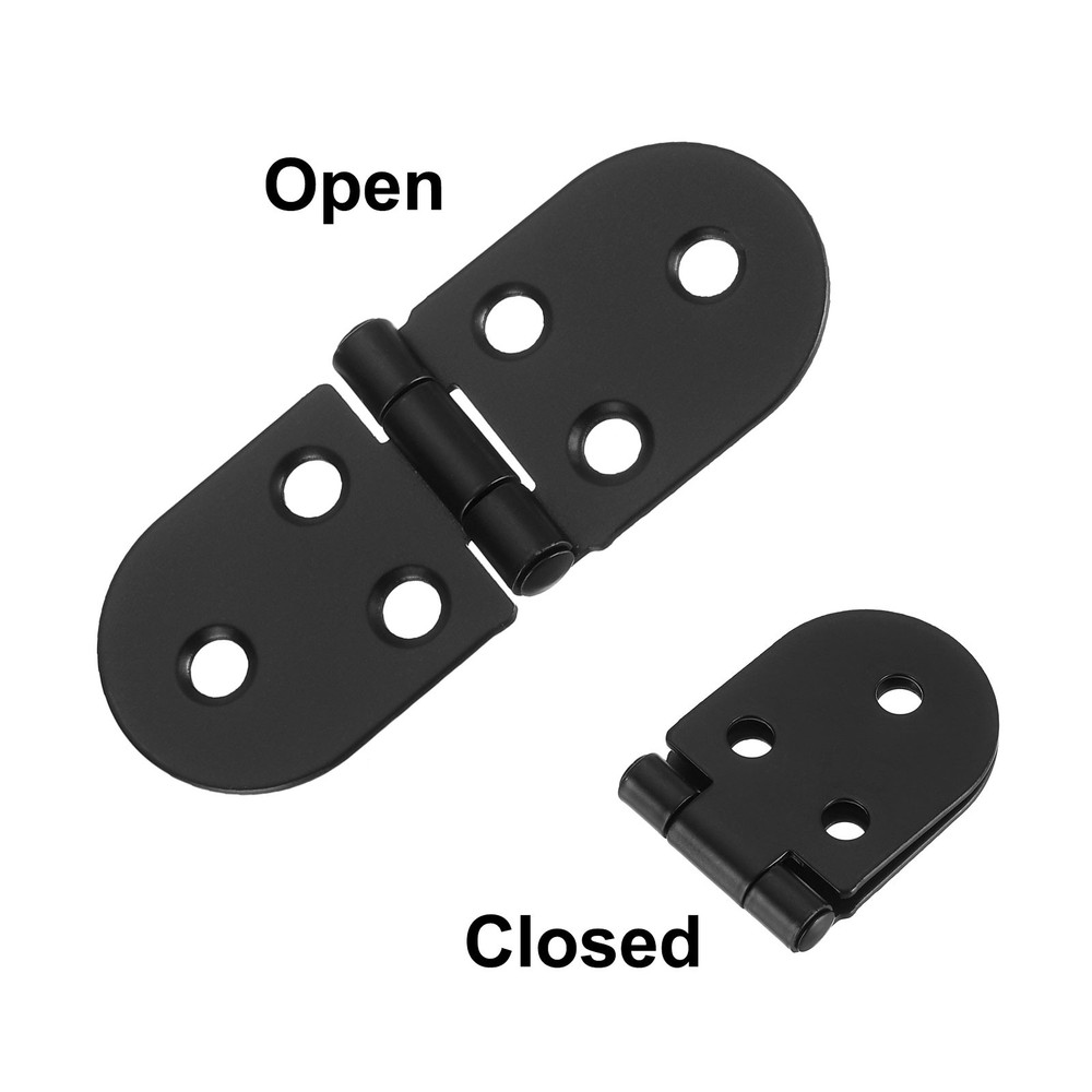 4pcs Folding Table Hinge Iron 270 Degree Table Hinges Black