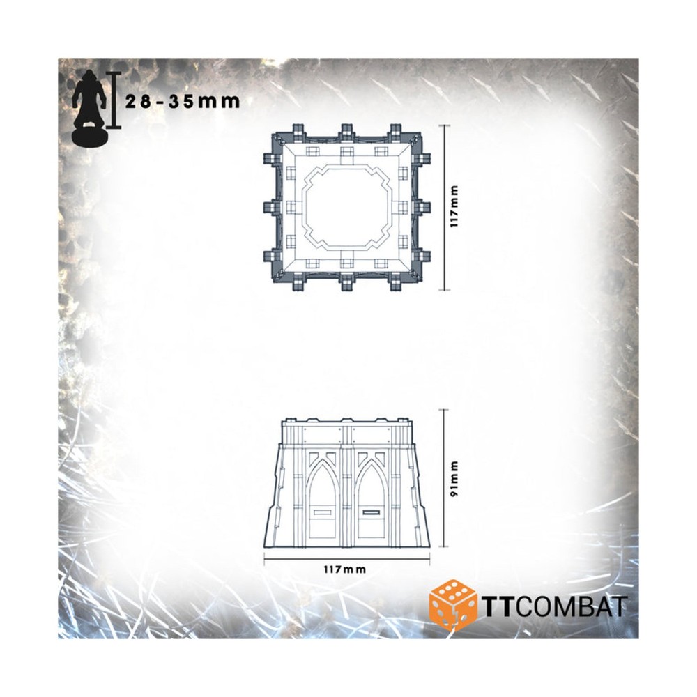 TT Combat Sci-Fi Gothic Terrain 32mm Bunker Pack SW (New)
