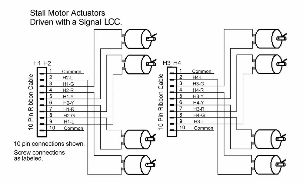 RR-CirKits ~ LCC-32H ~ 32 Head Signal Controller ~ 8 Line Input/Output Node LCC
