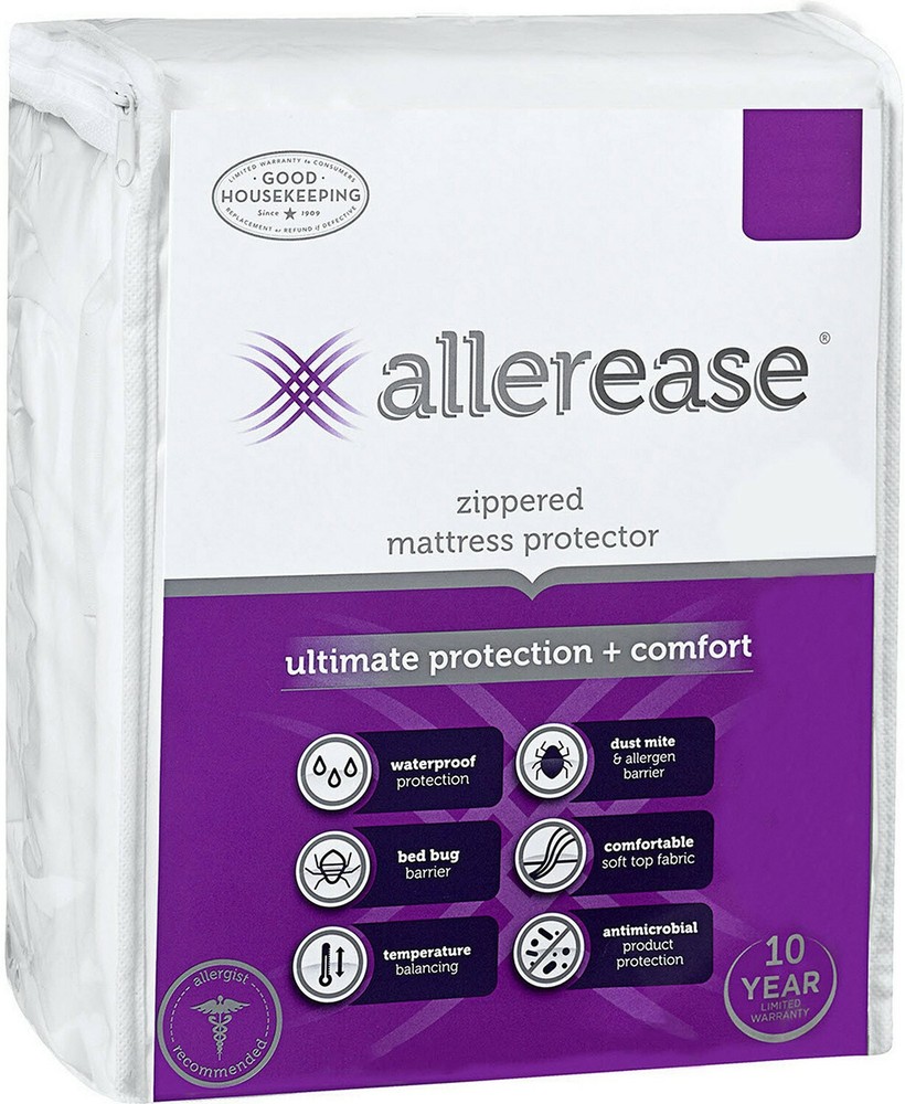 AllerEase Temperature Balancing Protection Waterproof Mattress Protector - QUEEN