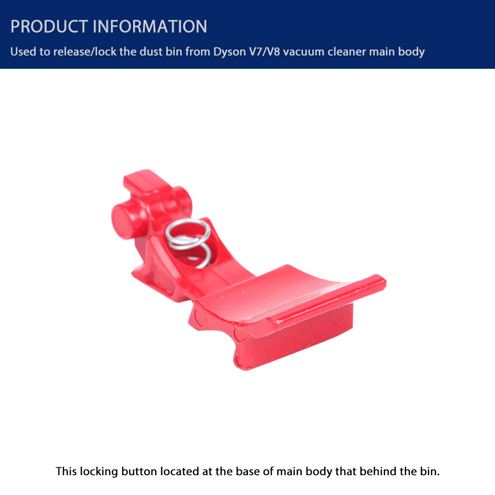 Dust Bin Locking Button for Dyson V7 V8 Vacuum Cleaner Replacement part