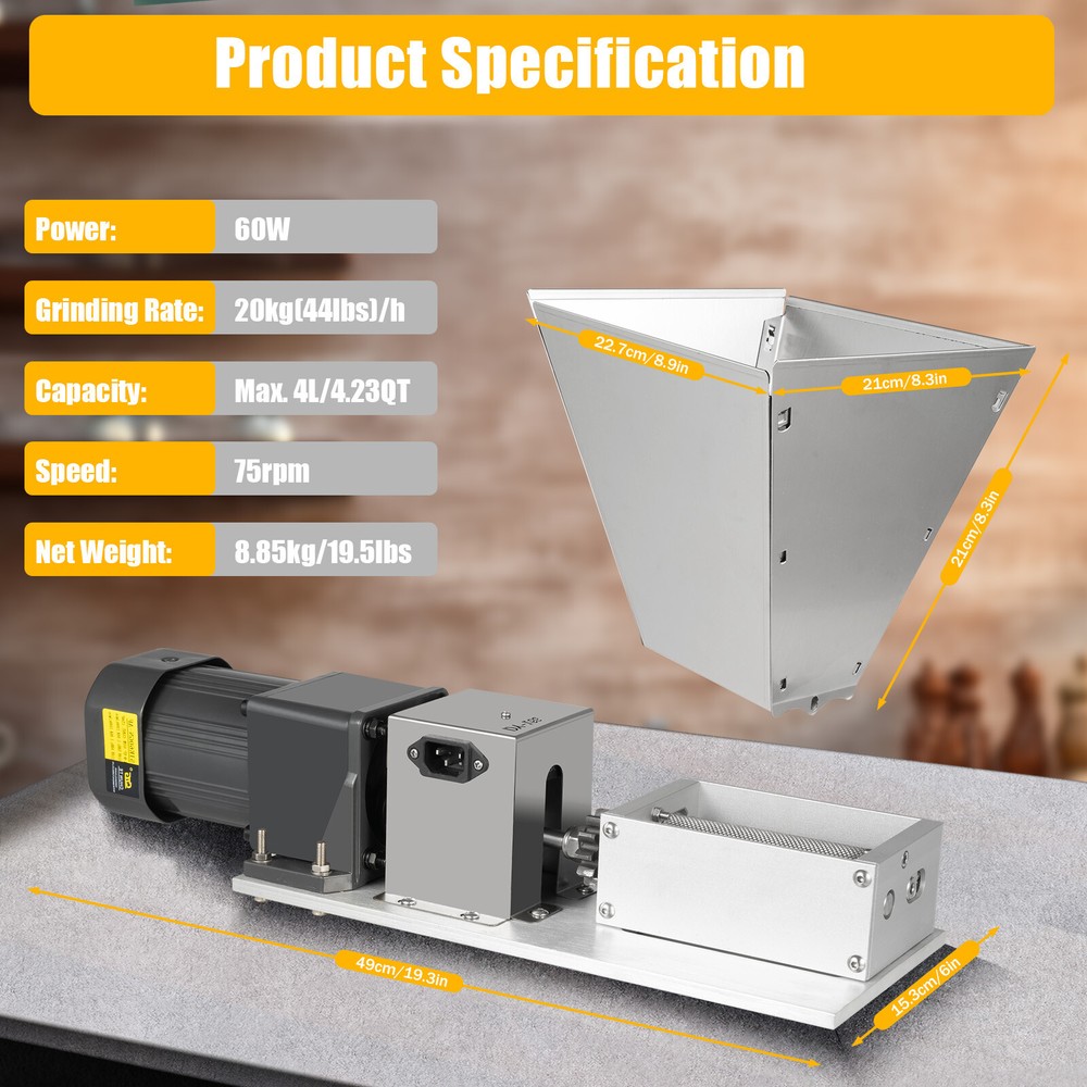 Electric Grain Animal Poultry Feed Mill Wet Dry Grinder Corn Rice Multi-function