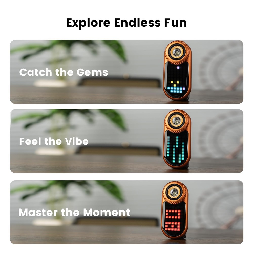 LOOPDOT EDC Flashlight – Rechargeable Small and Powerful LED Orange