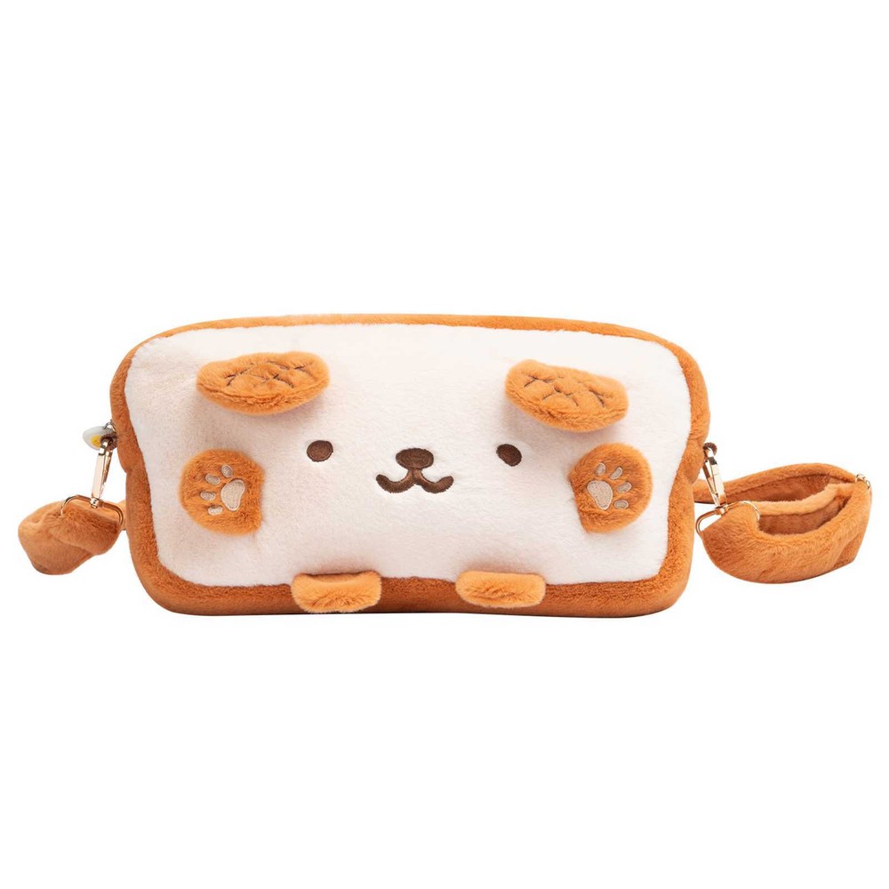 GeekShare Toast Plush Bag Carry Case with Shoulder Strap for Switch/Switch OLED