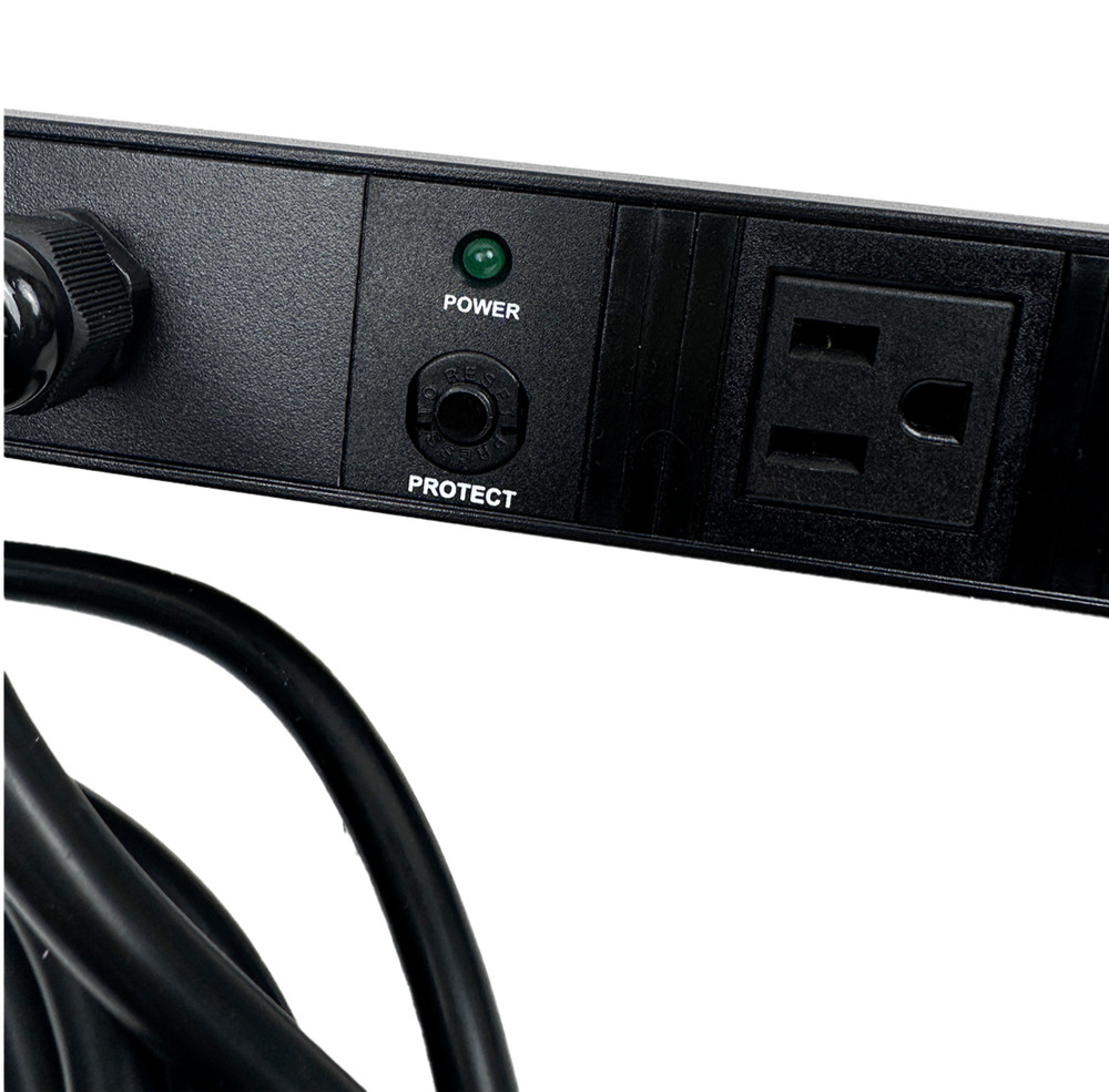 Chatsworth 6 Outlet Basic Horizontal Rack-Mount Power Strip