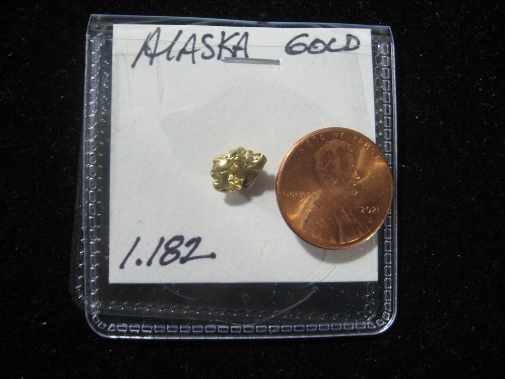ALASKA GOLD NUGGET  1.182 GRAMS