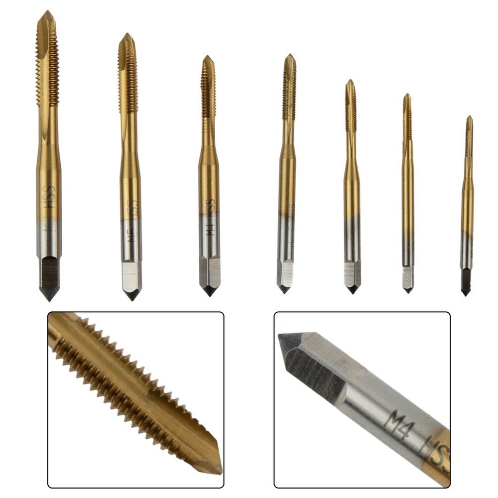 Thread Taps Hand Tool HSS High Temperature M2-M6 Machine Screw Tapping