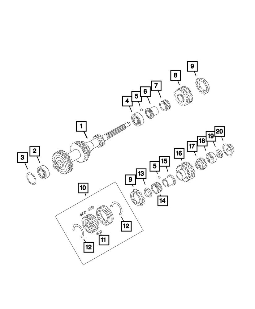 Genuine Mopar Lock Nut 68316330AA