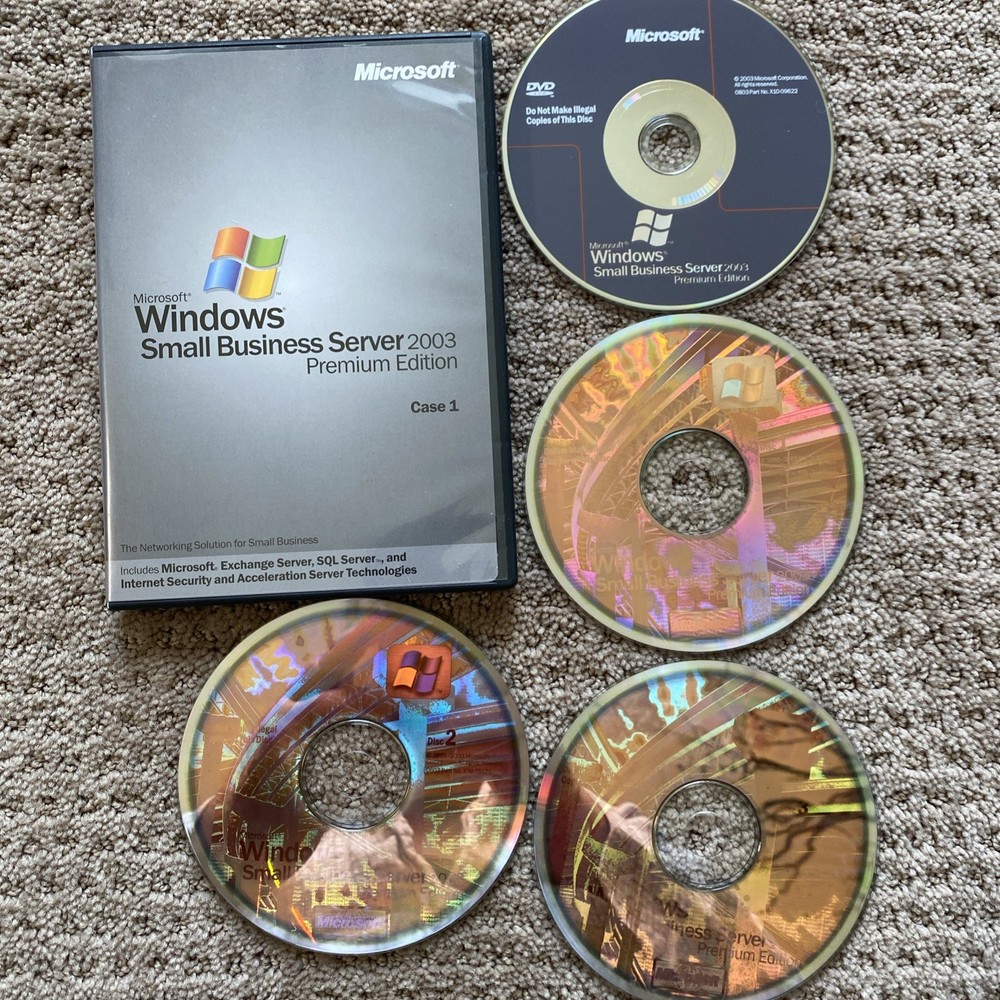 Microsoft Windows Small Business Server 2003 Premium Edition With Prod Keys