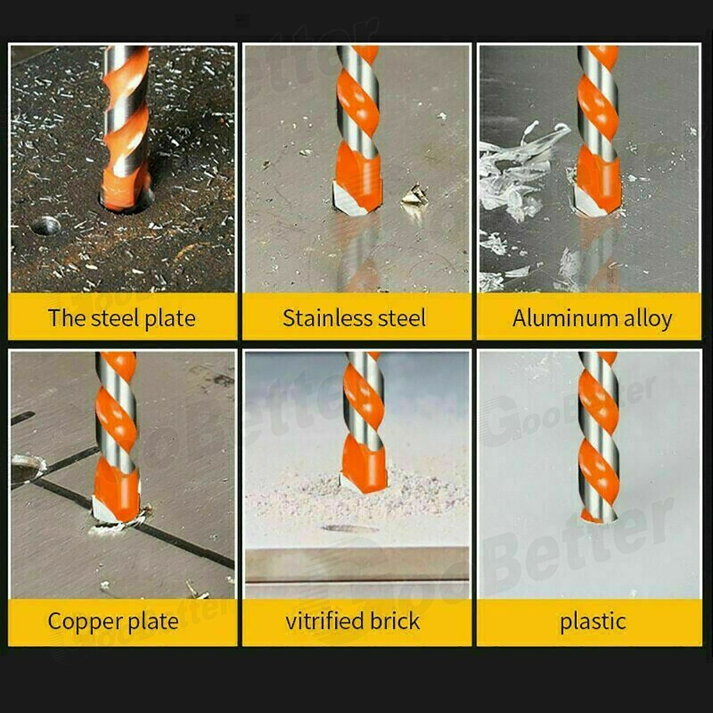 5PCS Multifunctional Drill Bits Ceramic Glass Hole Punching Working Set 6mm-12mm