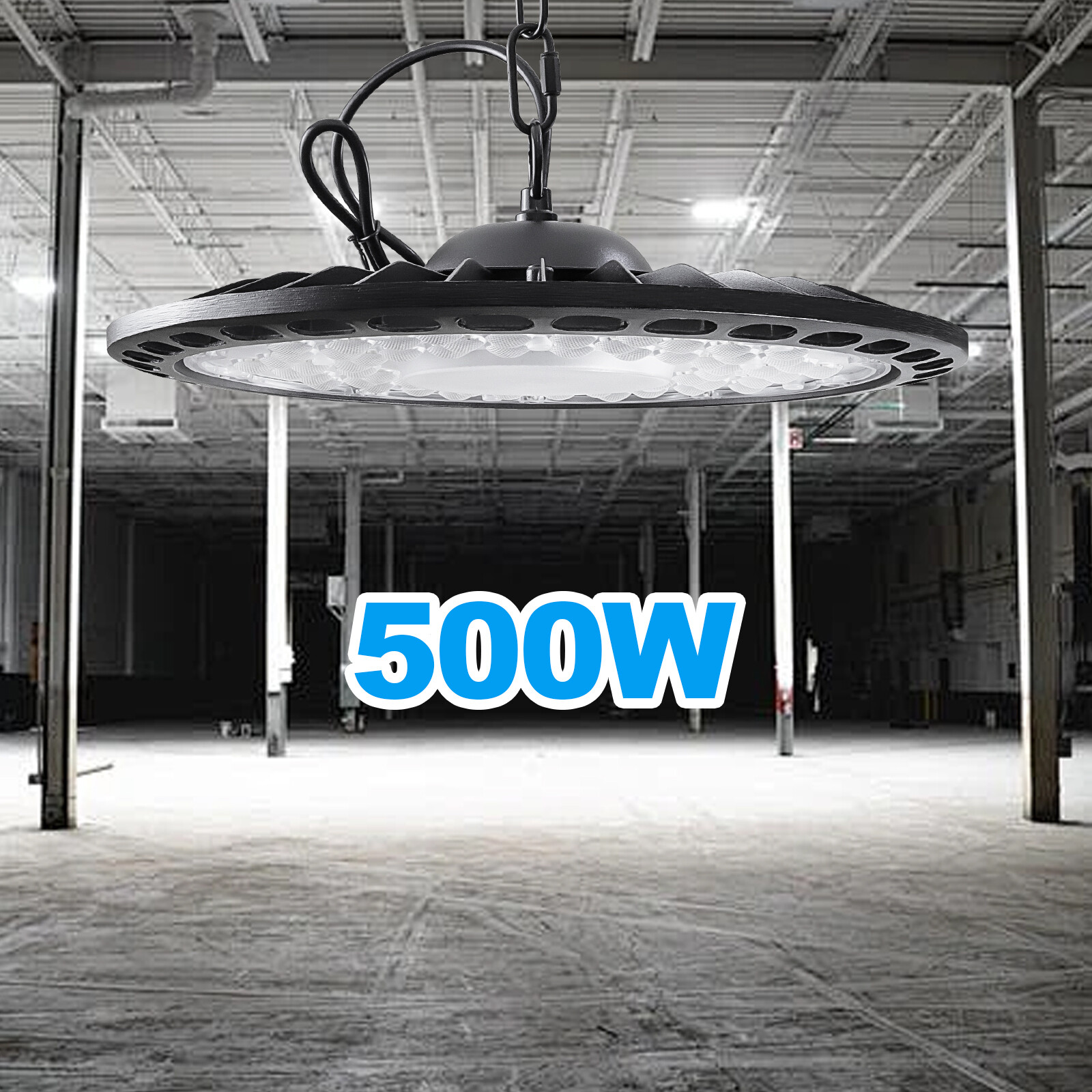 10 Pack 500W UFO LED High Bay Light Shop Industrial Commercial Factory Warehouse
