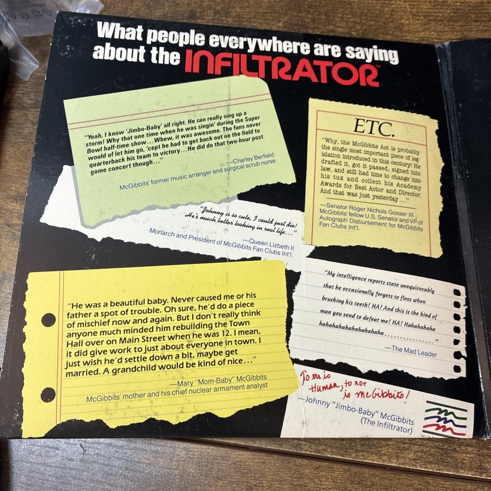 PC IBM Infiltrator & II (1 & 2) Computer Game Software MINDSCAPE by Chris Gray