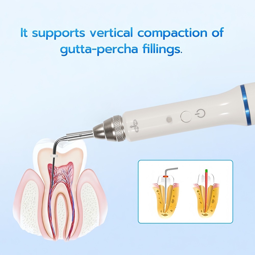 Dental Gutta Percha Obturation System Endo Heated Pen Wireless Eododontic+2 Tips
