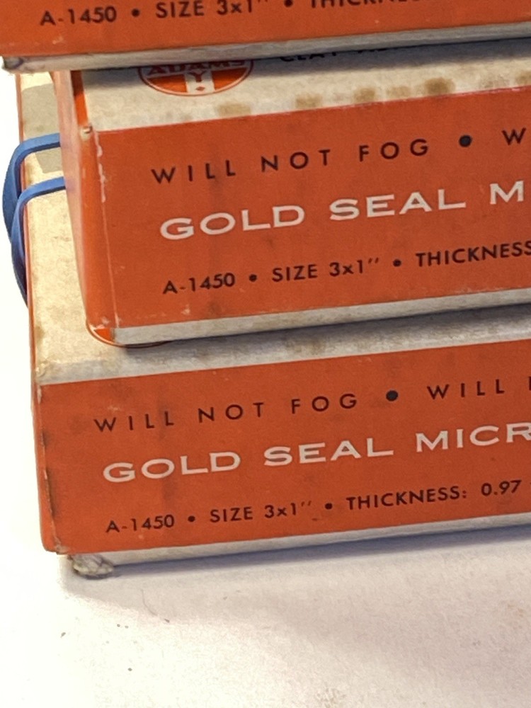 Gold Seal Micro Slides Six Boxes Approximately 300 Slides