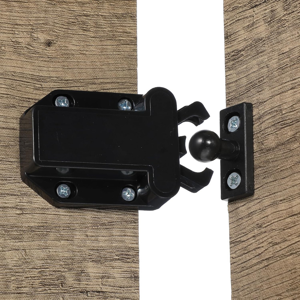 4 Pack Push Latches for Cabinets Push to Open Self-Locking Drawer Door Hardware