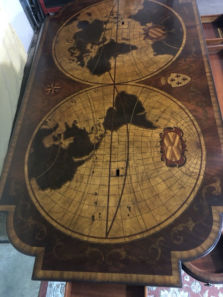 World Map 8 Legged Mainland- Smith Writing Desk